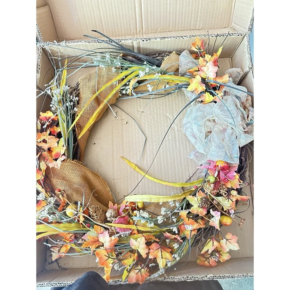 Country Door Fall Wreath